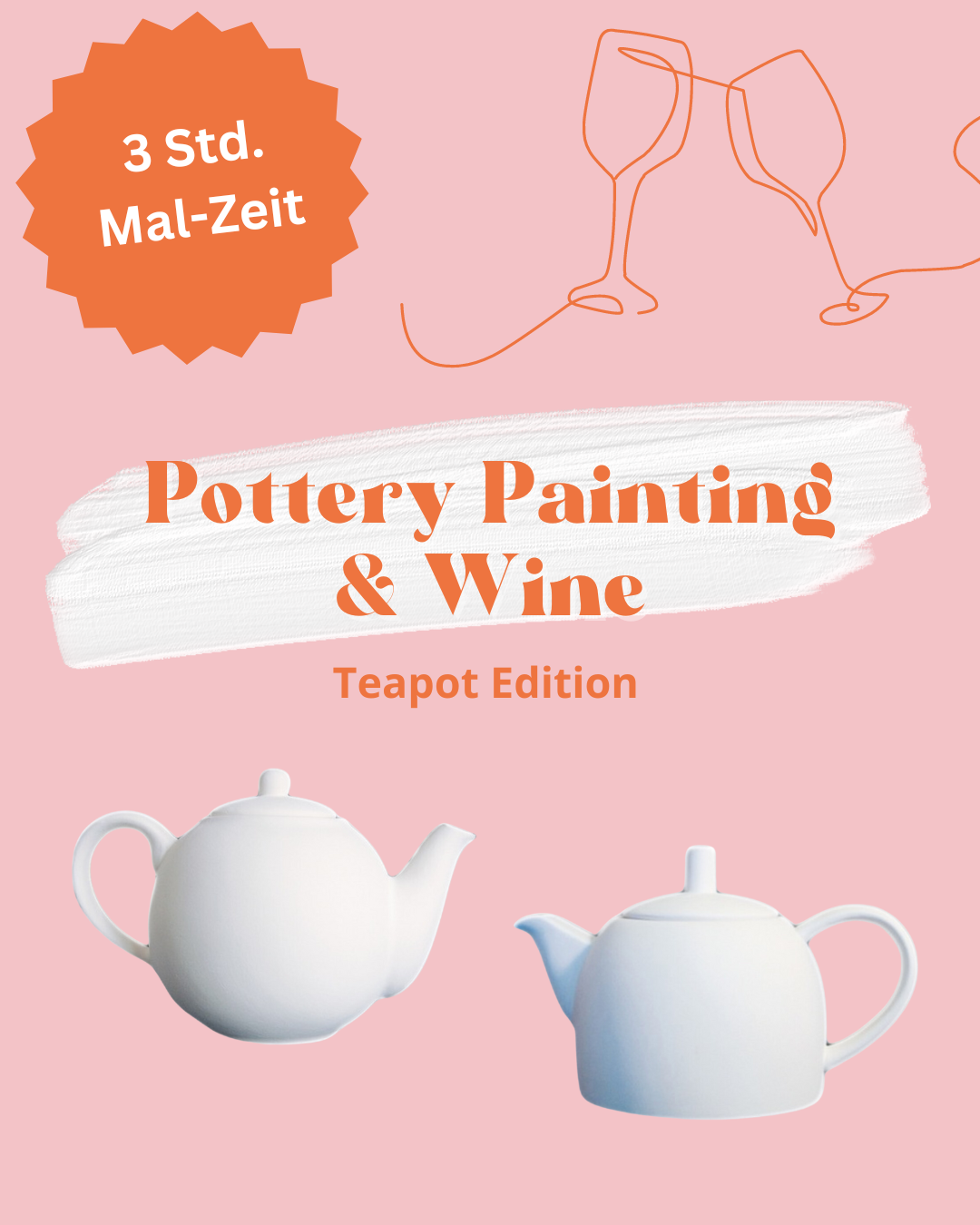 Pottery Painting Wine Teapot Edition ceramigas